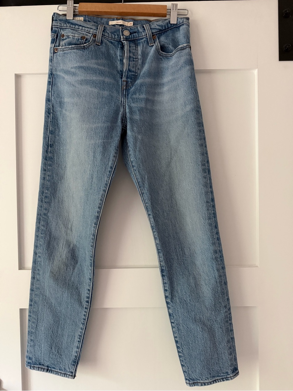 Levi's Light Blue Slim Straight Wedgie Jeans